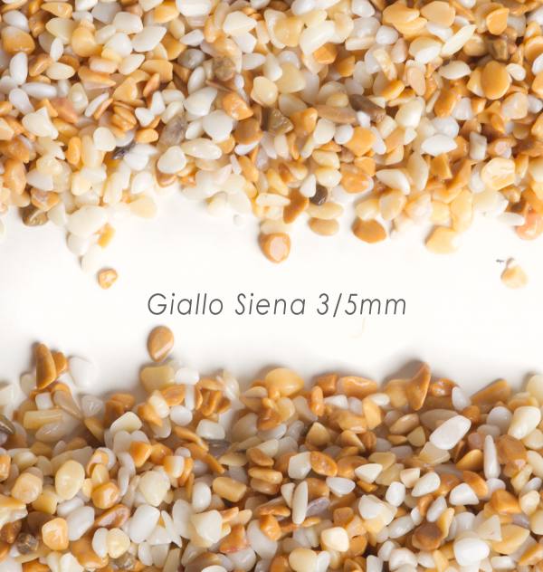 Okrúhliak Giallo Siena 3/5mm pre kamienkový koberec - 25kg