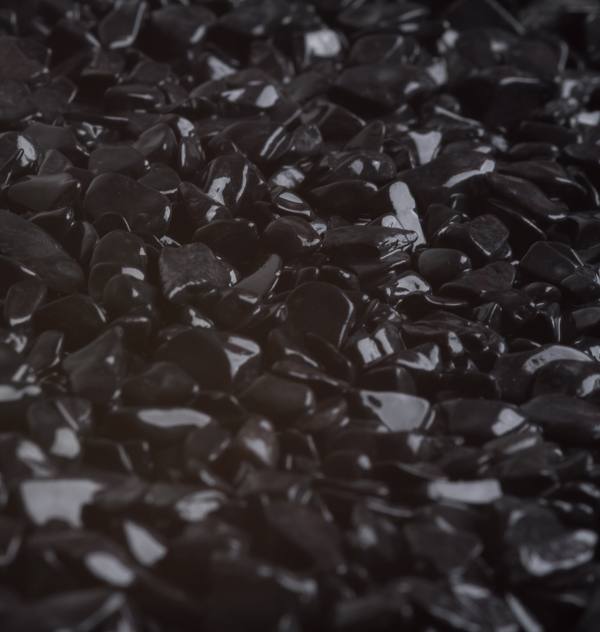 Čierny kamenný koberec Nero Ebano 5-8mm